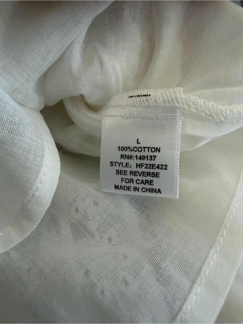 HYFVE Tiered Eyelet White Mini Skirt, NWOT, Size Large. 100% Cotton - Picture 9 of 11